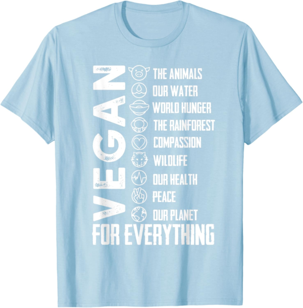 Vegan For Everything T Shirt Planet/Earth Day, Save the Bees... - Image 2